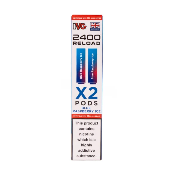 Blue Raspberry Ice IVG 2400 Reload Replacement Pods