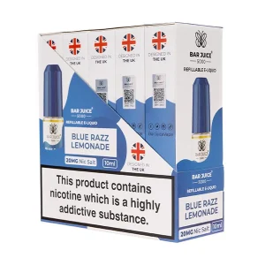 Blue-Razz-Lemonade-NicSalt-E-Liquid-by-BarJuice-5000-Packof10