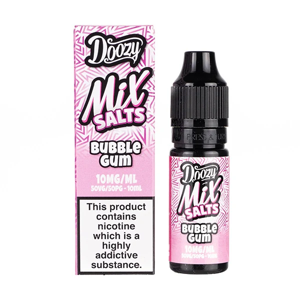Bubble Gum Nic Salt E Liquid by Doozy Mix Salts
