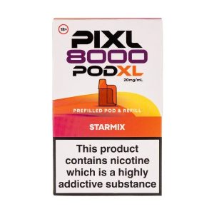 Grape Peach PIXL 8000 Prefilled Pod + Refill | Starmix