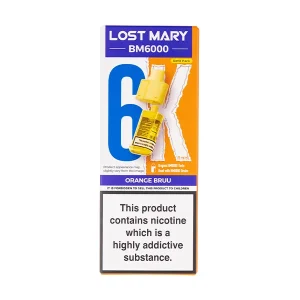 Orange Bruu BM6000 Prefilled Pod + Refill by Lost Mary