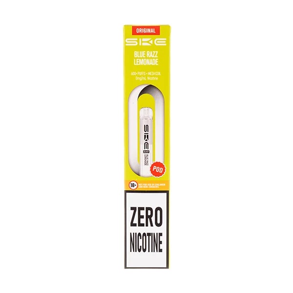 SKE Crystal Bar 600 Blue Razz Lemonade Zero Nicotine Pods