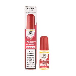 Strawberry Cherry Raspberry Nic Salt E-Liquid by Bar Juice 5000