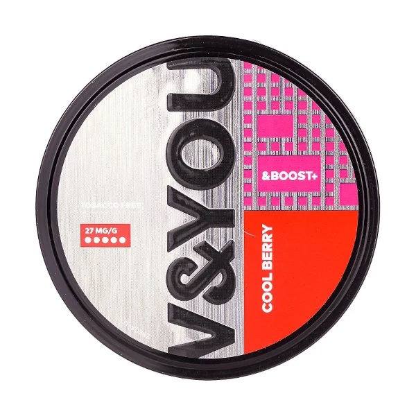 V&YOU Cool Berry &Boost+ Nicotine Pouches 15mg