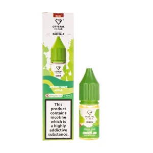 Xtreme Sour Apple Nic Salt E-Liquid by Crystal Clear